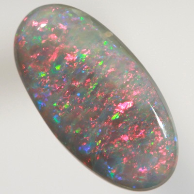 SOLID SEMI BLACK OPAL Bright, sparkly red and greens
